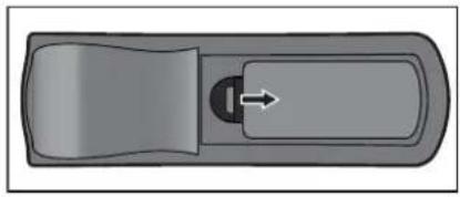 VIEWSONIC PJD5350LS - Installing the batteries - 1