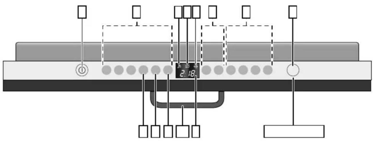 Diagram of a semiconductor device structure with labeled components and measurement indicators