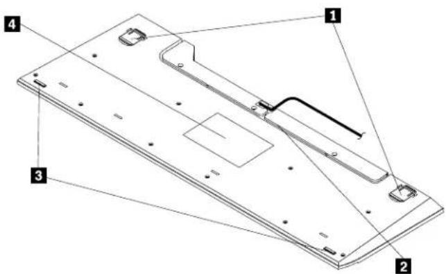Technical diagram of a device with numbered components, likely an electronic or mechanical assembly.