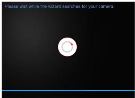 Please wait while the wizard searches for your camera.
