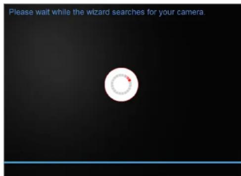 Please wait while the wizard searches for your camera.