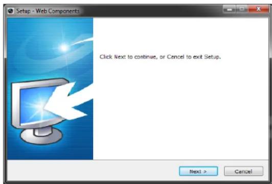 Setup - Web Components Click Next to continue, or Cancel to exit Setup. Next > Cancel