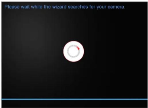 Please wait while the wizard searches for your camera.