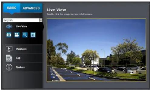 BASIC ADVANCED English Live View Playback Log System Live View Device click the image to view in full screen