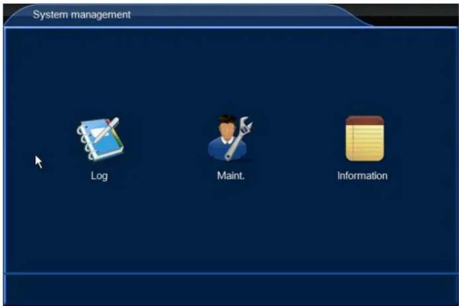 System management Log Maint. Information