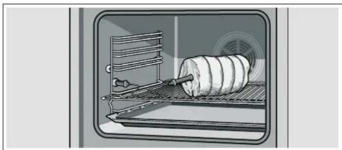 BOSCH HBA241350S - Slik stikker du inn steketermometeret - 1