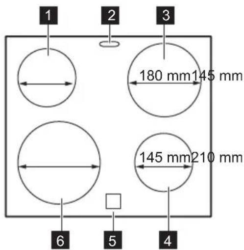 1 2 3 180 mm145 mm 145 mm210 mm 6 5 4