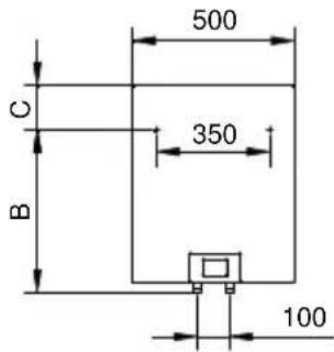 500 350 100 C B
