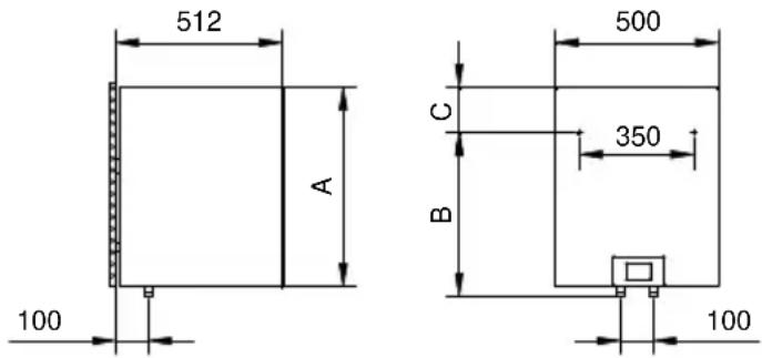 512 A 100 500 C 350 B 100