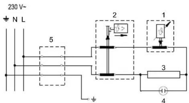 230 V~ ± N L 5 2 1 3 4