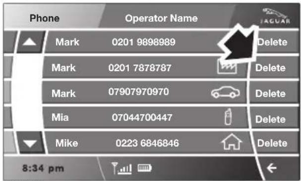 Phone Operator Name Mark 0201 9898989 Delete Mark 0201 7878787 Delete Mark 07907970970 Delete Mia 07044700447 Delete Mike 0223 6846846 Delete 8:34 pm