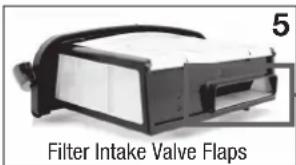 5 Filter Intake Valve Flaps