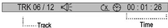 TRK 06 / 12 00 : 01 : 26 Track Time