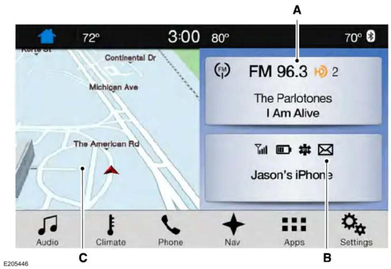 72° 3:00 80° 70° Korte St Continental Dr Michigan Ave The American Rd FM 96.3 2 The Parlotones I Am Alive Jason's iPhone Audio Climate Phone Nav Apps Settings E205446