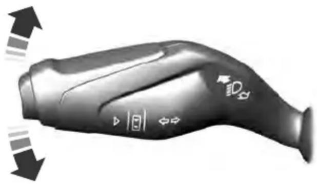Diagram of a car head with directional arrows and control buttons, including 'OK', 'OK', and 'Target'