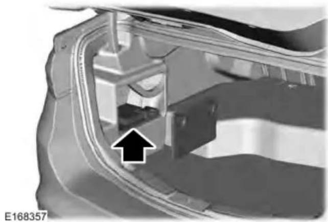 3D mechanical component diagram showing internal structure with an arrow pointing to a specific part (no text or symbols present)