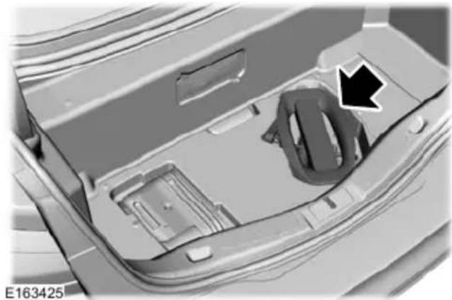 Interior view of a car dashboard with plastic casing and mounting bracket (no visible text or symbols)