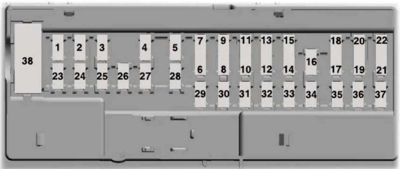Quooker Q11-MODERN-SACH - Passenger Compartment Fuse Panel - 1