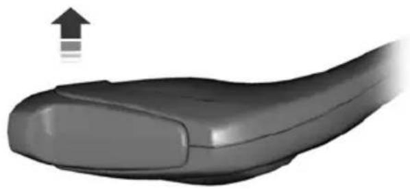 3D rendered image of a curved object with an upward arrow indicating motion or force (no text or symbols)