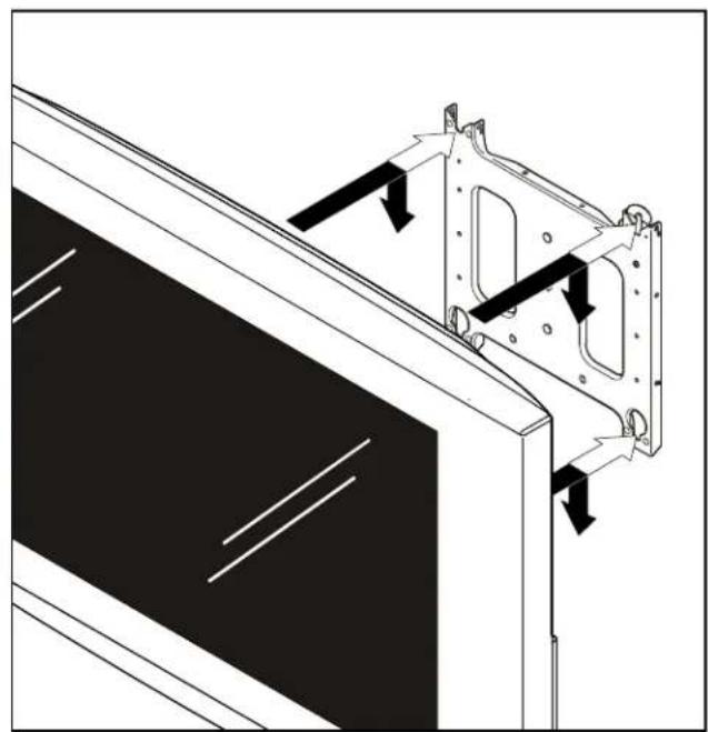Chief PPD2000B - MOUNT PLASMA DISPLAYS ON CART (CONT'D) To install display: - 1