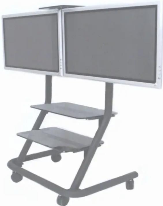 Chief PPD2000B - Plasma Presenters Dual Display Video Conferencing Cart (PPD-Series) - 1