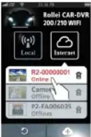 Rollei CAR-DVR 200/210 WIFI Local Internet R2-00000001 Online Camero Offline P2-FA006035 Offlines