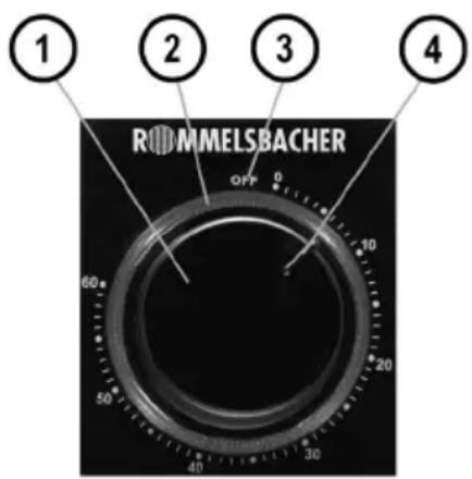 1 2 3 4 Rommelsbacher OFF 0 10 20 50 60 40 30
