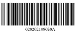 Deltaco DUR-807 - TERMINATION STRING SETUP BAR CODES - 6