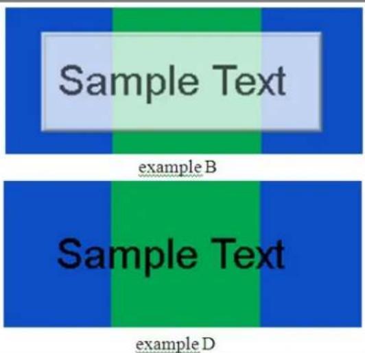 Sample Text example B Sample Text example D