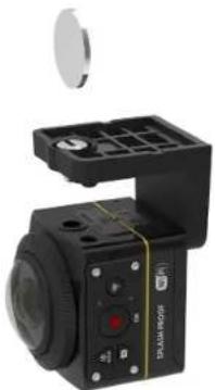 Close-up of a black industrial camera module with a transparent housing and a circular lens assembly (no visible text or symbols)