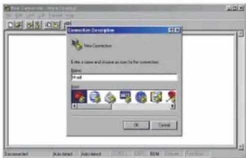 New Connection Connection Description New Connection Enter a name and choose an icon for the connection: Name: Format User: OK Cancel Disconnected Auto detect Auto detect Auto... Cancel Auto M Session Finish