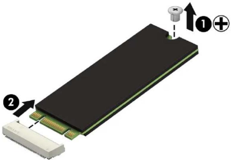 Diagram of a physical electronic component with labeled parts and directional arrows indicating assembly or process.