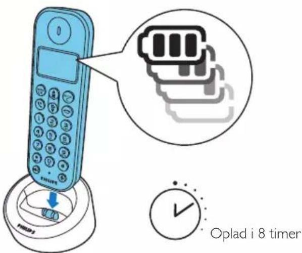 Oplad i 8 timer