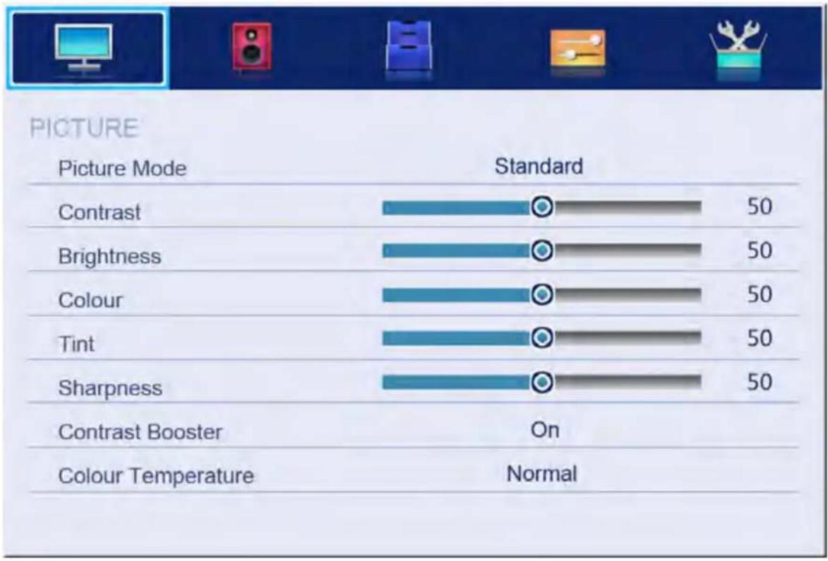 NEVIR NVR-7509-22HD-N - Picture Menu - 1