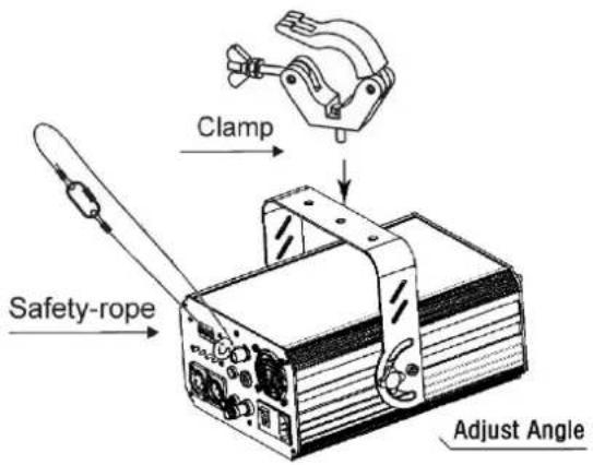 Clamp Safety-rope Adjust Angle