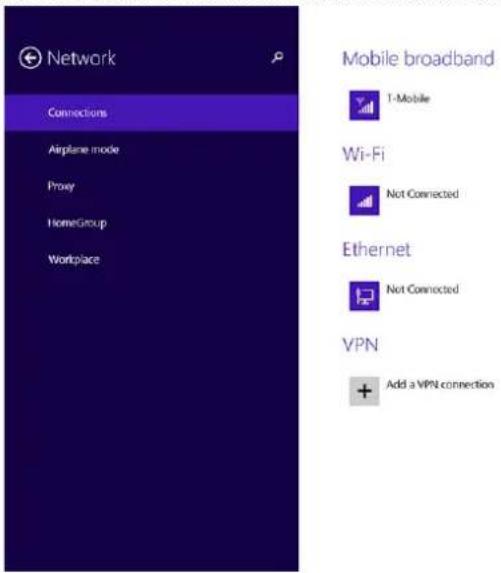 DELL Venue Pro 11 7130 - Sådan oprettes forbindelse til et netværk til mobilbredbånd - 1