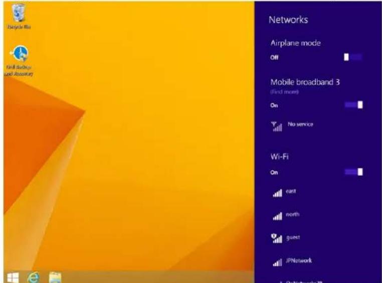 DELL Venue Pro 11 7130 - Sådan slås mobilbredbänd Til/Fra - 1