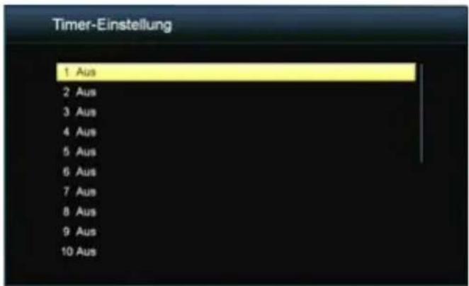 MEGASAT HD 350 - Timer settings - 1