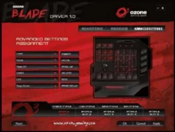 Ozone BLADE DRIVER 1.0 Ozone DRIVER 1.0 ADVANCED SETTINGS ASSIGNMENT Control PARAMETER Balance PACTING Pressure OFF PRESSURE CLOSING PROMERO COLD AVOCOM PAGE ORDER APPROG REDUCE CONTENTS CONTENTS CONTENTS CONTENTS CONTENTS CONTENTS CONTENTS CONTENTS CONTENTS CONTENTS CONTENTS CONTENTS CONTENTS CONTENTS CONTENTS CONTENTS CONTENTS CONTENTS CONTENTS CONTENTS CONTENTS CONTENTS CONTENTS CONTENTS CONTENTS CONTENTS CONTENTS CONTENTS CONTENTS CONTENTS CONTENTS CONTENTS CONTENTS CONTENTS