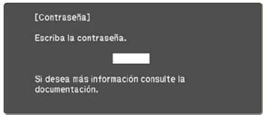 [Contraseña] Escriba la contraseña. Si desea más información consulte la documentación.