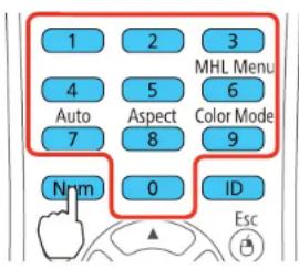 1 2 3 4 5 6 Auto Aspect Color Mode 7 8 9 Nmm 0 ID Esc