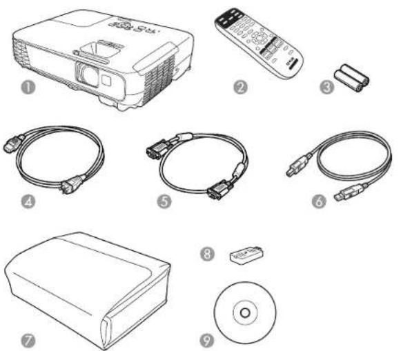 EPSON Powerlite X36+ - Contenidodelacajadelproducto - 1