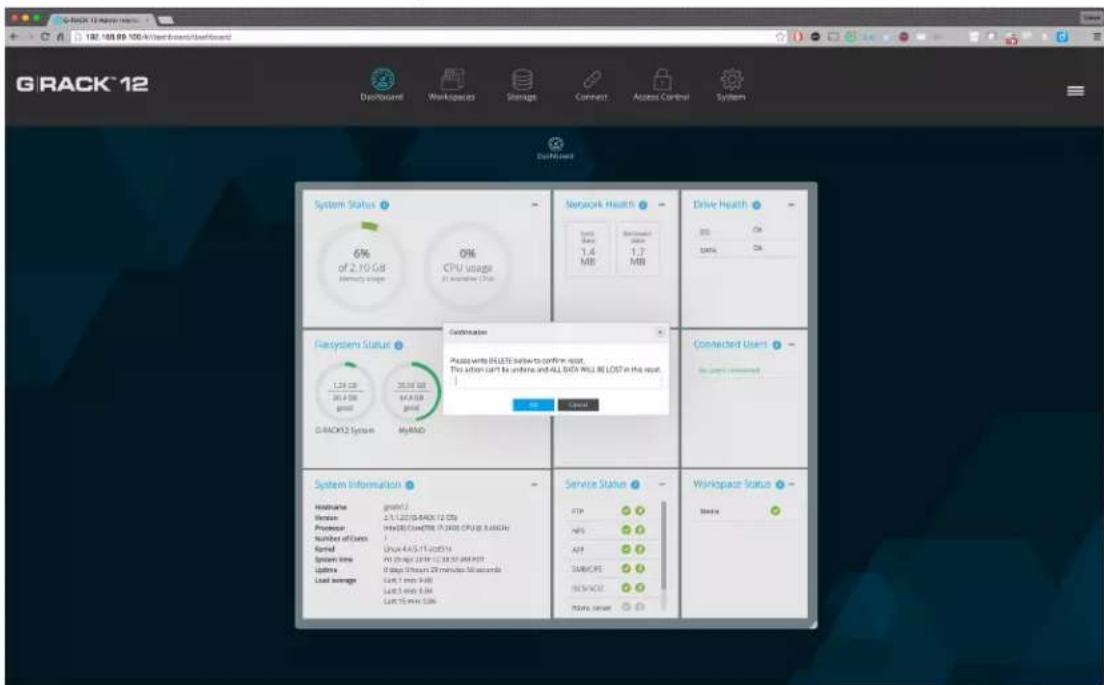 G RACK 12 System 182.168.89-100-Arboard/Installboard System Status 6% of 2.10 GB Memory usage 0% CPU usage 2% available CPU Network Health 1.4 MB Recommended 1.7 MB Drive Health 355 345% 345% Firesystems Status 1.2 GB 20.4 GB good 20.0 GB 54.8 GB good Connected Users No change connected G-RACK2 System MyRACK System Information Healthcare growth? Version 2.5.1.2023-RACK 12 GB Productor HTR/RE/CoRoPE (P-24GB CPU) & SECKN Number of Cases Koral Update RAAS-11-2023 System time PRO DRAPS 20MB 15.38.57 AND POST Optima 7 days 3 hours 25 minutes 50 seconds Load average Load 1 min 9 KB Load average Load 3 min 6 AM Load average Load 15 min 5 KB Service Status FTP HIPS APP SARUCPS DEUTSCAT 75min Server Workplace Status Status