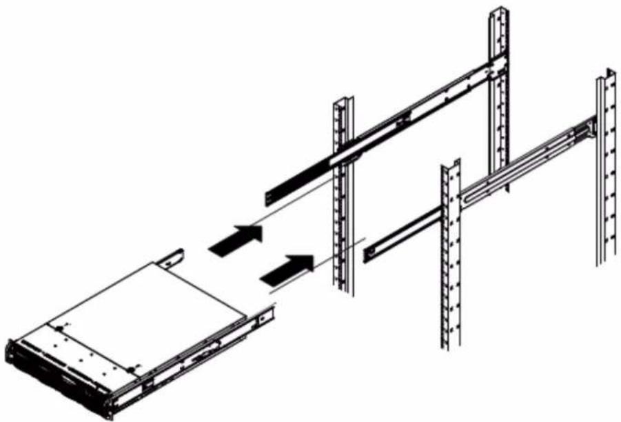 G-TECHNOLOGY RACK 12 - Installing the Outer Rails to the Rack - 1