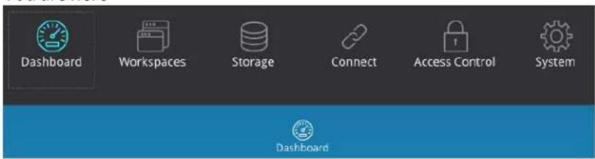 Dashboard Workspaces Storage Connect Access Control System Dashboard