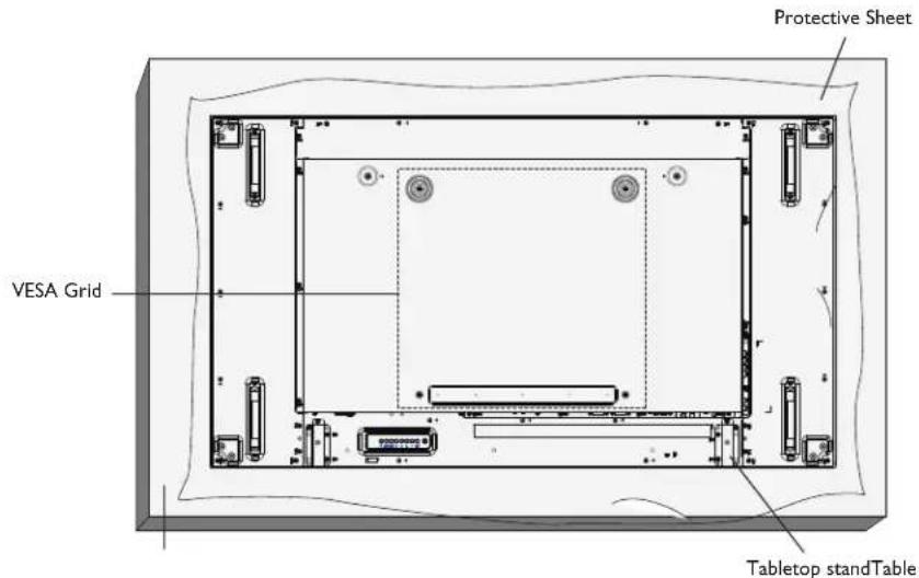 Protective Sheet VESA Grid Tabletop standTable