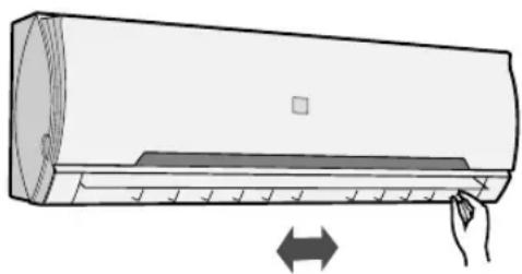 SHARP AY-AP24GR - REGULACJA STRUMIENIA POWIETRZA W POZIOMIE - 1