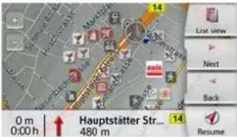 0 m 0:00 h Hauptstätter Str... 480 m 14 List view Next Back Resume