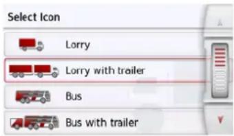 Select Icon Lorry Lorry with trailer Bus Bus with trailer