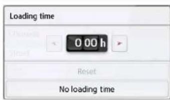 Loading time 0 00 h Reset No loading time